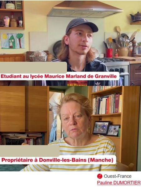 Près de Granville, cet étudiant vit chez l'habitant depuis deux ans. Vidéo Ouest-France